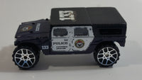 RealToy Hummer #133 Police Anti-Crime Country Sheriff Dark Blue and White Die Cast Toy Car Vehicle