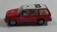 RealToy Ford Explorer Fire Dept Emergency Advanced Detachment 08 Red Die Cast Toy Car Firefighting Rescue Vehicle