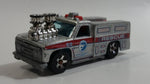 2008 Hot Wheels Rescue Rods Rescue Ranger Truck Silver Grey Die Cast Toy Car Vehicle