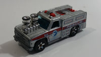 2008 Hot Wheels Rescue Rods Rescue Ranger Truck Silver Grey Die Cast Toy Car Vehicle