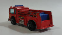 1982 Hot Wheels Fire Eater Red Fire Truck Die Cast Toy Car Vehicle - BW - Blue Lights