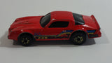 1986 Hot Wheels Chevrolet Camaro Z28 Red Die Cast Toy Muscle Car Vehicle