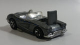 2007 Hot Wheels Engine Revealers '58 Corvette Coupe Convertible Metallic Grey Die Cast Toy Car Vehicle with Opening Hood