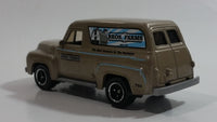 2010 Matchbox Farm Rigs Ford F-100 Panel Delivery (1955) Clay Brown Grey Die Cast Toy Car Vehicle