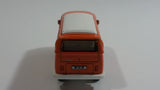 2008 Matchbox Outdoor Adventure Volkswagen T2 Bus 1970 Orange and White Die Cast Toy Car Vehicle