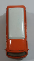 2008 Matchbox Outdoor Adventure Volkswagen T2 Bus 1970 Orange and White Die Cast Toy Car Vehicle