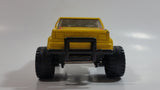 1987 Remco On Call 24 Hours 4x4 Pickup Truck Yellow Pressed Steel Toy Car Vehicle