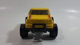 1987 Remco On Call 24 Hours 4x4 Pickup Truck Yellow Pressed Steel Toy Car Vehicle