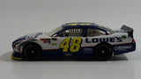 2012 SML Spin Master NASCAR Jimmie Johnson #48 Lowe's Blue and White 1/64 Scale Die Cast Toy Race Car Vehicle