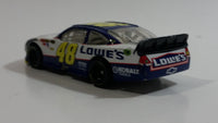 2012 SML Spin Master NASCAR Jimmie Johnson #48 Lowe's Blue and White 1/64 Scale Die Cast Toy Race Car Vehicle