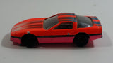 Zee Toys Zylmex P375 '84 Corvette Fluorescent Orange and Pink Die Cast Toy Car Vehicle