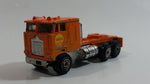 Rare Vintage 1970s Universal Products Shell Semi Truck Tractor Orange Die Cast Toy Car Vehicle - Hong Kong