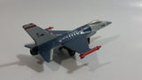 Vintage 1978 Matchbox Sky Busters F16A Dark Blue Grey J-199 Die Cast Toy Army Military Fighter Jet Airplane