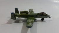 1989 Matchbox Sky Busters A-10 Fairchild Thunderbolt Camouflage IN 149 Die Cast Toy Army Military Fighter Jet Airplane