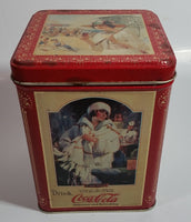 2003 Coca Cola Coke Soda Pop "The Drink of All of The Year" Red 5 1/2" Tall Tin Metal Container