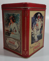 2003 Coca Cola Coke Soda Pop "The Drink of All of The Year" Red 5 1/2" Tall Tin Metal Container