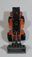 1998 Hot Wheels CAT Wheel Loader Orange, Black, and Grey Die Cast Toy Construction Vehicle