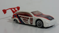 2002 Hot Wheels Tuners Ford Focus White Die Cast Toy Race Car Vehicle