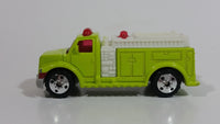 2004 Matchbox Highway Rescue Fire Truck Fluorescent Yellow Die Cast Toy Car Firefighting Rescue Emergency Vehicle Burger King Kid's Meal