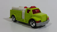 2004 Matchbox Highway Rescue Fire Truck Fluorescent Yellow Die Cast Toy Car Firefighting Rescue Emergency Vehicle Burger King Kid's Meal