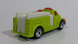 2004 Matchbox Highway Rescue Fire Truck Fluorescent Yellow Die Cast Toy Car Firefighting Rescue Emergency Vehicle Burger King Kid's Meal