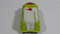 2004 Matchbox Highway Rescue Fire Truck Fluorescent Yellow Die Cast Toy Car Firefighting Rescue Emergency Vehicle Burger King Kid's Meal