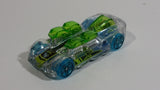 2017 Hot Wheels X-Raycers What-4-2 Clear and Transparent Green Die Cast Toy Race Car Vehicle