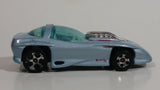 1999 Hot Wheels Classic Games Silhouette II Light Metallic Grey Blue Die Cast Toy Car Vehicle