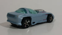 1999 Hot Wheels Classic Games Silhouette II Light Metallic Grey Blue Die Cast Toy Car Vehicle