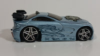 2004 Hot Wheels First Editions Tooned Mercy Breaker Metalflake Light Blue Die Cast Toy Car Vehicle