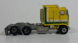 Vintage Road Champs Kenworth Aerodyne Cab-Over Engine Semi Tractor Truck Yellow Die Cast Toy Car Vehicle - Hong Kong
