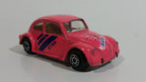 Rare Hard to Find Maisto Volkswagen 1300 VW Bug Beetle "Star" Pink Die Cast Toy Car Vehicle