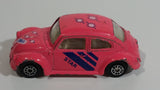 Rare Hard to Find Maisto Volkswagen 1300 VW Bug Beetle "Star" Pink Die Cast Toy Car Vehicle