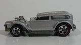 2002 Hot Wheels Red Lines The Demon Metalflake Silver Die Cast Toy Car Vehicle