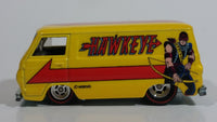 2016 Hot Wheels Pop Culture Marvel Hawkeye '66 Dodge A100 Van Yellow Die Cast Toy Superhero Character Car Vehicle