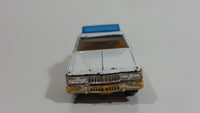 Vintage Warner Bro. ERTL Dukes of Hazzard 1980 Pontiac Bonneville Sheriff Police Cop White Die Cast Toy Car Vehicle TV Show Collectible Blue Lights