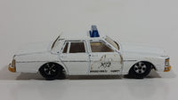 Vintage Warner Bro. ERTL Dukes of Hazzard 1980 Pontiac Bonneville Sheriff Police Cop White Die Cast Toy Car Vehicle TV Show Collectible Blue Lights