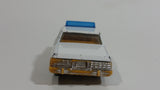 Vintage Warner Bro. ERTL Dukes of Hazzard 1980 Pontiac Bonneville Sheriff Police Cop White Die Cast Toy Car Vehicle TV Show Collectible Blue Lights