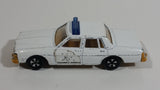 Vintage Warner Bro. ERTL Dukes of Hazzard 1980 Pontiac Bonneville Sheriff Police Cop White Die Cast Toy Car Vehicle TV Show Collectible Blue Lights