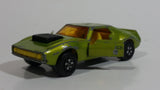 Vintage 1972 Lesney Matchbox Superfast AMX Javelin No. 9 Metallic Green Die Cast Toy Car Vehicle with Opening Doors