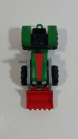 2014 Geobra Playmobil Green and Red Farm Tractor Plastic Toy Vehicle