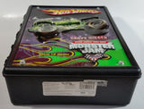 2014 Hot Wheels Monster Jam Grave Digger 15 Monster Trucks Carrying Case Black Plastic Container