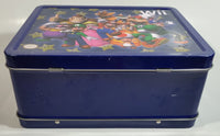 Nintendo Wii Gaming Console Super Mario Bros. Character Themed Dark Blue Tin Metal Lunch Box