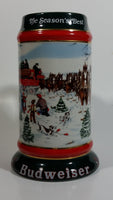 1991 Budweiser Holiday Stein Collection The Season's Best Ceramic Beer Stein By Artist Susan Sampson - Handcrafted in Brazil by Ceramarte