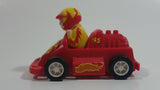 Subway Kid's Pak #45 Red and Yellow Go Cart Plastic Pullback Friction Motorized Toy Race Car Vehicle