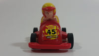 Subway Kid's Pak #45 Red and Yellow Go Cart Plastic Pullback Friction Motorized Toy Race Car Vehicle