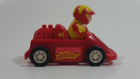 Subway Kid's Pak #45 Red and Yellow Go Cart Plastic Pullback Friction Motorized Toy Race Car Vehicle