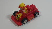 Subway Kid's Pak #45 Red and Yellow Go Cart Plastic Pullback Friction Motorized Toy Race Car Vehicle