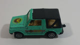 Rare 1986 Edocar Suzuki Samurai Jimny Watersports Diving Club Aqua Green with Black Roof Die Cast Toy Car Vehicle