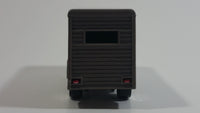 Motor Max No. 6037 Horse Box Truck Dark Grey Die Cast Toy Car Vehicle with Opening Side Door